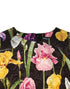 Dolce & Gabbana Black Floral Brocade A-line Mini Dress