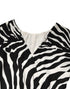 Dolce & Gabbana Black White Zebra Silk Sheath Mini Dress