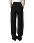 Dolce & Gabbana Black Wool Blend Straight High Waist Pants