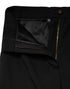 Dolce & Gabbana Black Wool Blend Straight High Waist Pants