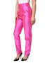 Dolce & Gabbana Pink Silk High Waist Dress Trousers Pants