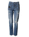 Dolce & Gabbana Blue Distressed Washed Cotton Denim Jeans