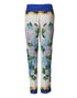 Dolce & Gabbana Multicolor Floral Pattern Straight Leg Pants