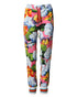 Dolce & Gabbana Multicolor Floral Mid Waist Jogger Pants