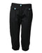 Dolce & Gabbana Black Wool Stripes Cropped Trouser Pants
