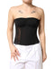 Dolce & Gabbana Black Silk Lace Bustier Corset Strapless Top