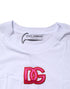 Dolce & Gabbana White DG Logo Crew Neck Short Sleeves T-shirt