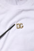 Dolce & Gabbana White DG Logo Crew Neck Short Sleeves T-shirt