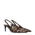 Dolce & Gabbana Brown Leather Stiletto Heel Sandals