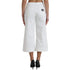 Dolce & Gabbana Wide Leg White Cotton Cropped Denim Jeans