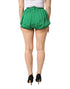 Dolce & Gabbana Green Silk High Waist Women Hot Pants Shorts