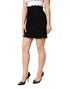 Dolce & Gabbana Black Nylon High Waist Open-Stitch Mini Skirt