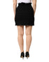 Dolce & Gabbana Black Nylon High Waist Open-Stitch Mini Skirt