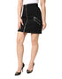 Dolce & Gabbana Black Polyester Zipper High Waist Mini Skirt