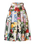 Dolce & Gabbana Multicolor Patchwork High Waist Midi Skirt