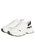 Dolce & Gabbana White Silver Daymaster Low Top Sneakers Shoes