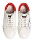 Dolce & Gabbana White Red Portofino Low Top Men Sneakers Shoes