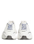 Dolce & Gabbana White Silver Daymaster Low Top Sneakers Shoes