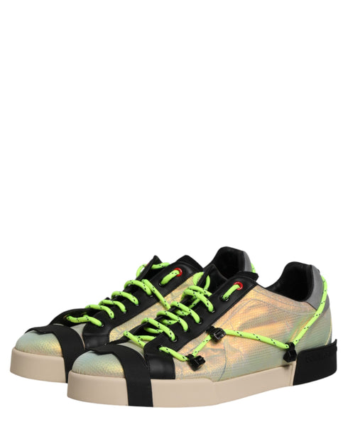 Dolce & Gabbana Multicolor Low Top Lace Up Men Sneakers Shoes