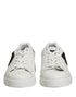 Dolce & Gabbana White Leather DG Logo Low Top Sneakers Shoes