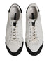 Dolce & Gabbana Black White Leather Low Top Sneakers Shoes