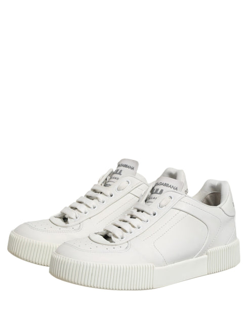 Dolce & Gabbana White MIAMI Calf Low Top Men Sneakers Shoes