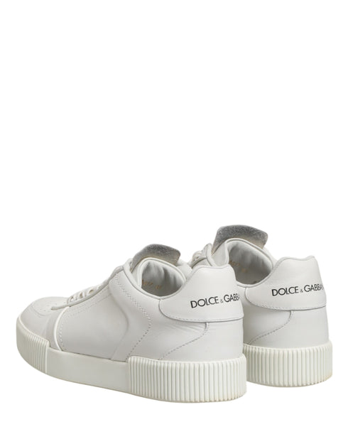 Dolce & Gabbana White MIAMI Calf Low Top Men Sneakers Shoes