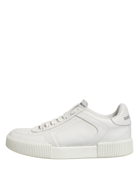 Dolce & Gabbana White MIAMI Calf Low Top Men Sneakers Shoes