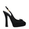 Dolce & Gabbana Black Satin High Heel Pumps