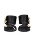 Balmain Black Leather Stiletto Heel Sandals