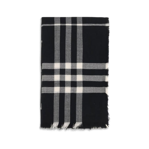 Burberry Black Wool Scarf