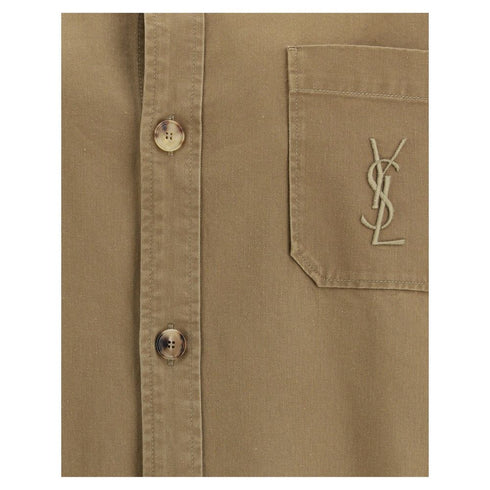 Saint Laurent Green Cotton Denim Jacket