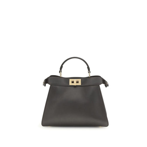 Fendi Brown Calf Leather Bos Taurus Handbag