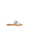 Chloé White Rubber Flat Sandals