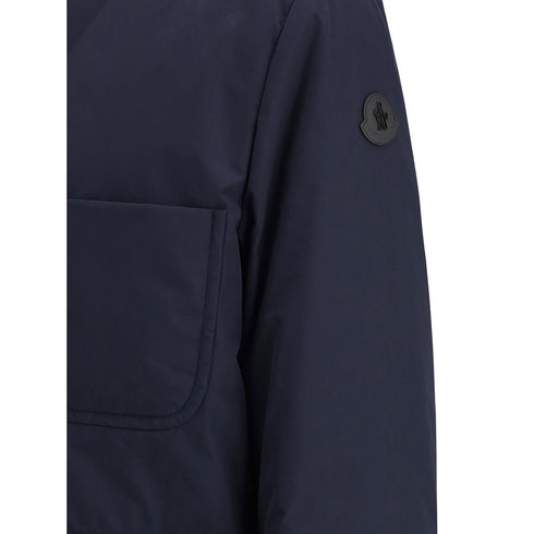 Moncler Blue Polyester Coat