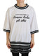 Dolce & Gabbana White Printed Short Sleeves Pullover Top