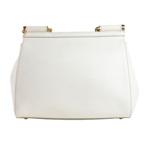 Dolce & Gabbana Bianco Calfskin Woman Handbag