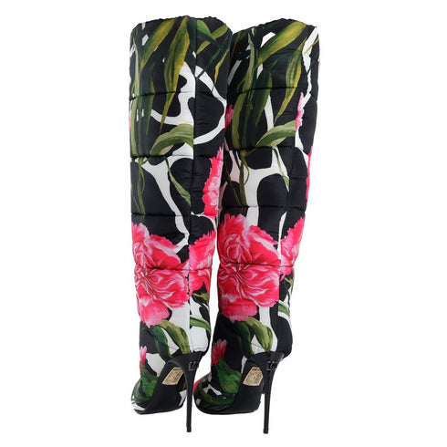Dolce & Gabbana Multicolor Nylon Womens Boot