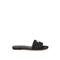 Dolce & Gabbana Black Polyester Slippers
