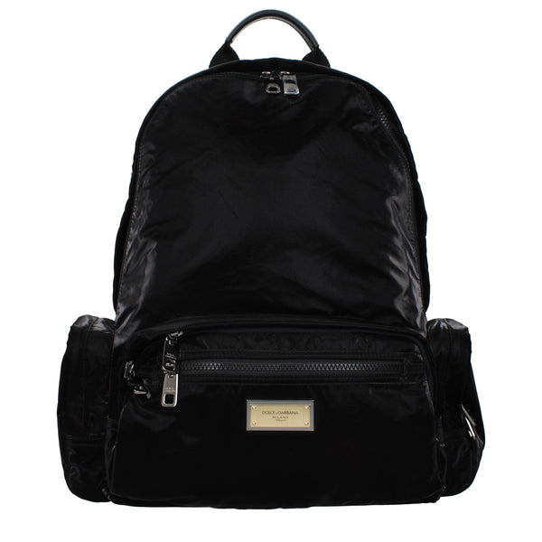 Dolce & Gabbana Black Nylon Backpack