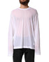 Dolce & Gabbana White Nylon Long Sleeves Crewneck T-Shirt