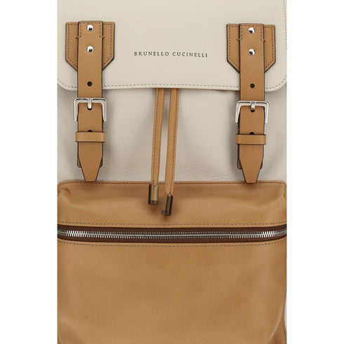 Brunello Cucinelli Multicolor Calf Leather Bos Taurus Shoulder Bag