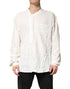 Dolce & Gabbana White Cotton Men Long Sleeves Men Shirt