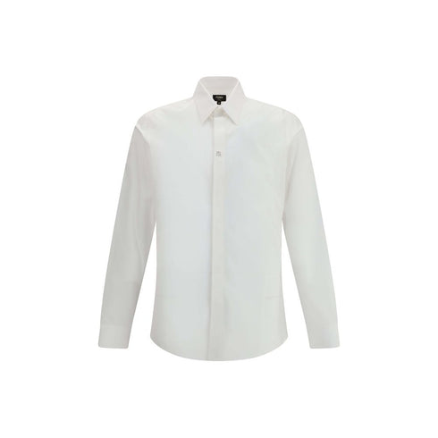 Fendi White Cotton Dress Shirt