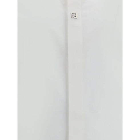 Fendi White Cotton Dress Shirt