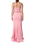 Dolce & Gabbana Pink Embellished Sheath Mermaid Gown Dress