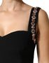 Dolce & Gabbana Black Embellished Sheath Mermaid Gown Dress