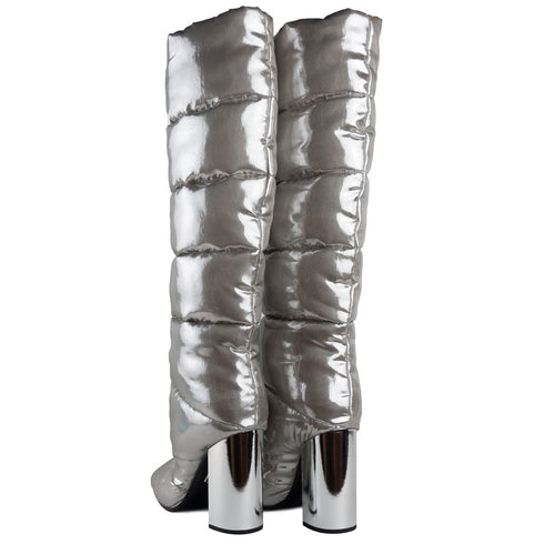 Dolce & Gabbana Silver Nylon Women's Ankle Boot