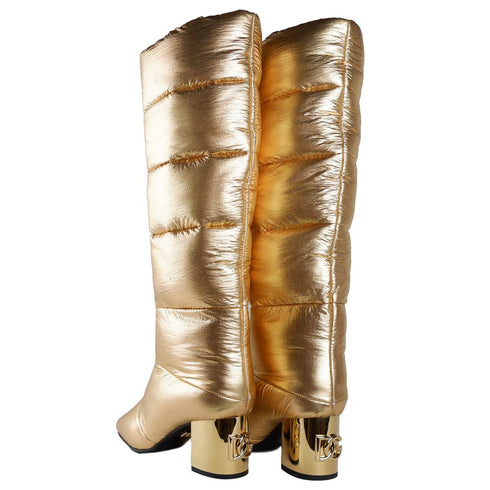 Dolce & Gabbana Giallo Nylon Women Ankle Boot