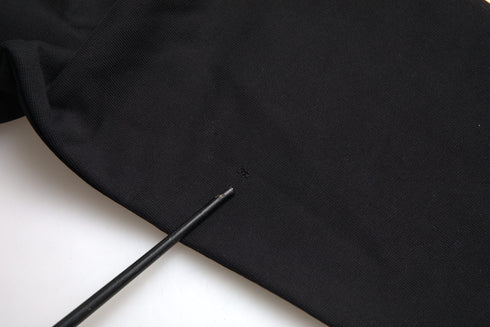 Balenciaga Black Cotton Logo Hooded Pullover Sweatshirt Sweater